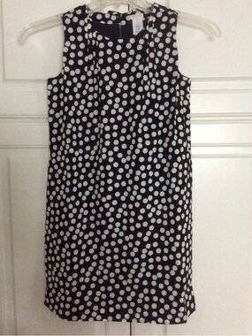 Crewcuts Navy  and White Polka Dot Sleeveless Dress